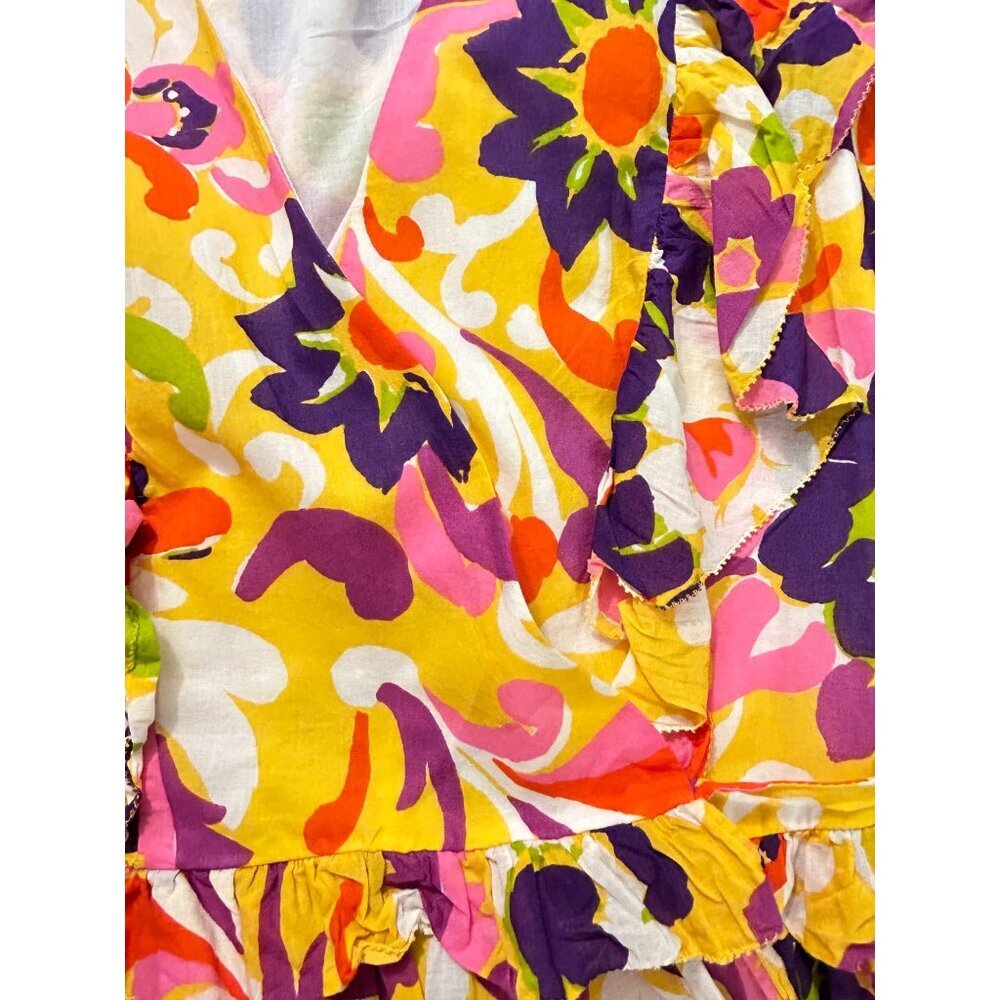 J Crew Collection Ruffle Wrap Ratti Curly Top Small - Picture 4 of 5